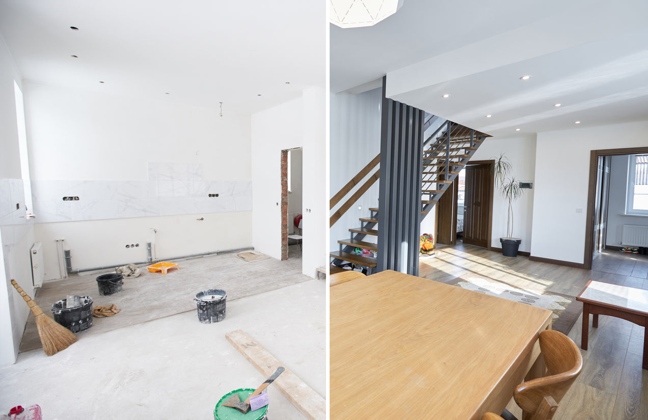 Societe de peintre en batiment a Thonon-les-Bains en Haute-Savoie, La Haute Peinture realise la renovation complete de cuisines et pieces de vie avec peinture interieure, preparation des supports, finitions haut de gamme et transformation des espaces avant apres.